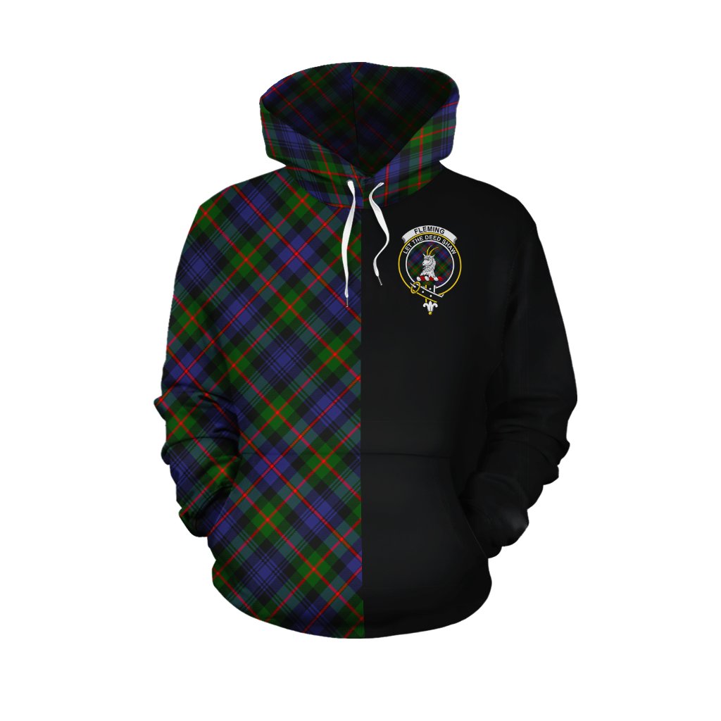 Fleming Tartan Hoodie Half of Me - Cross Style