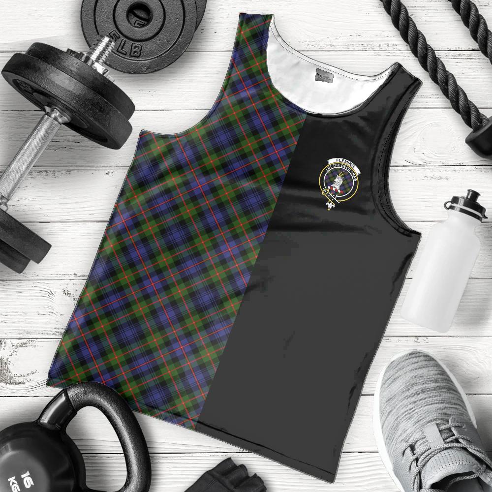 Fleming Tartan Crest Men's Tank Top - Cross Style