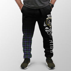 Fletcher Modern Tartan Crest Jogger Sweatpants - Alba Celtic Style