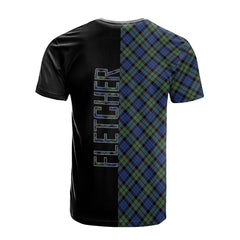 Fletcher Ancient Tartan T-Shirt Half of Me - Cross Style