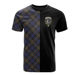 Fletcher of Dunans Tartan T-Shirt Half of Me - Cross Style