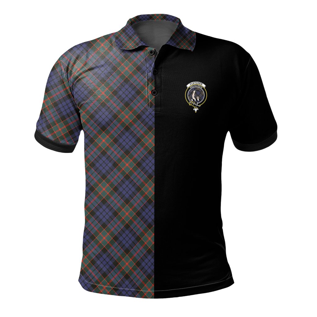 Fletcher of Dunans Tartan Polo Shirt Half of Me - Cross Style