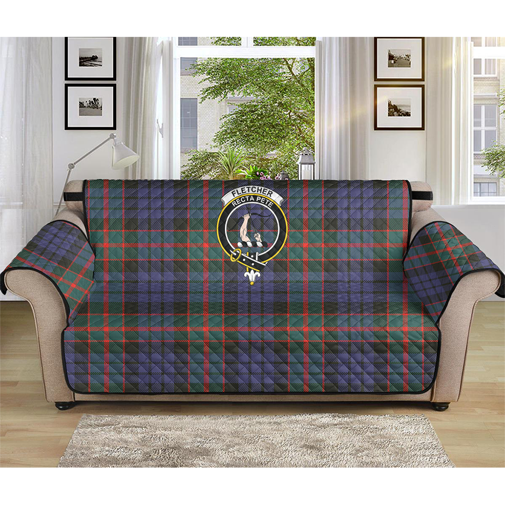 Fletcher of Dunans Tartan Crest Sofa Protector