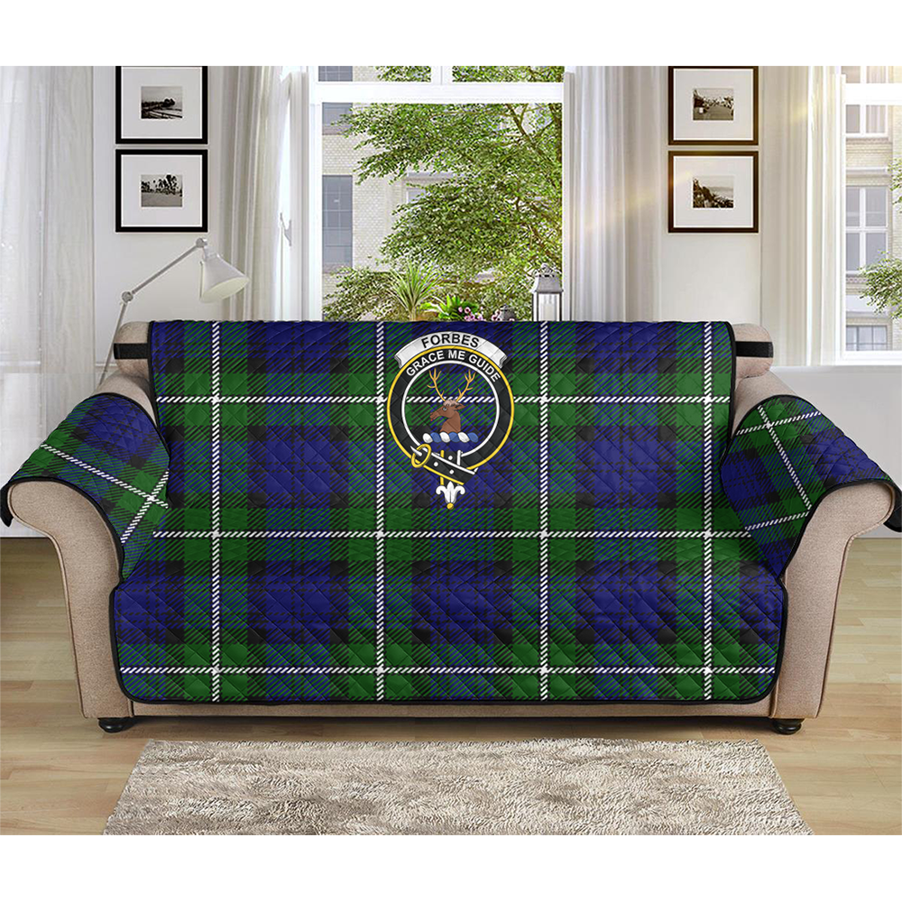 Forbes Modern Tartan Crest Sofa Protector