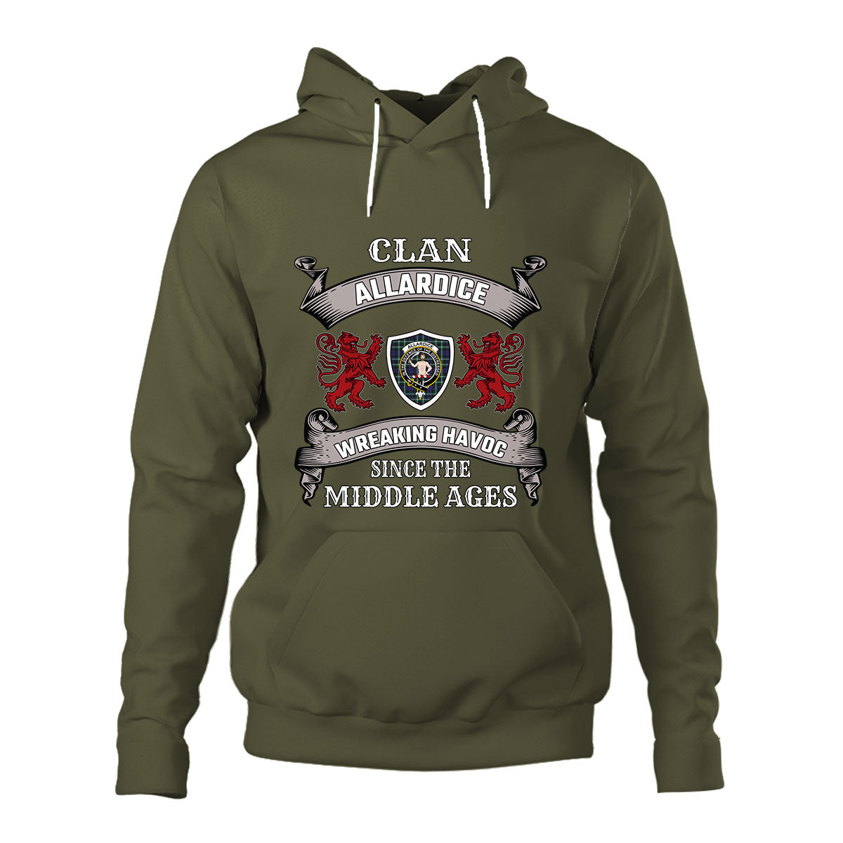 Allardice Family Tartan - 2D Unisex Hoodie