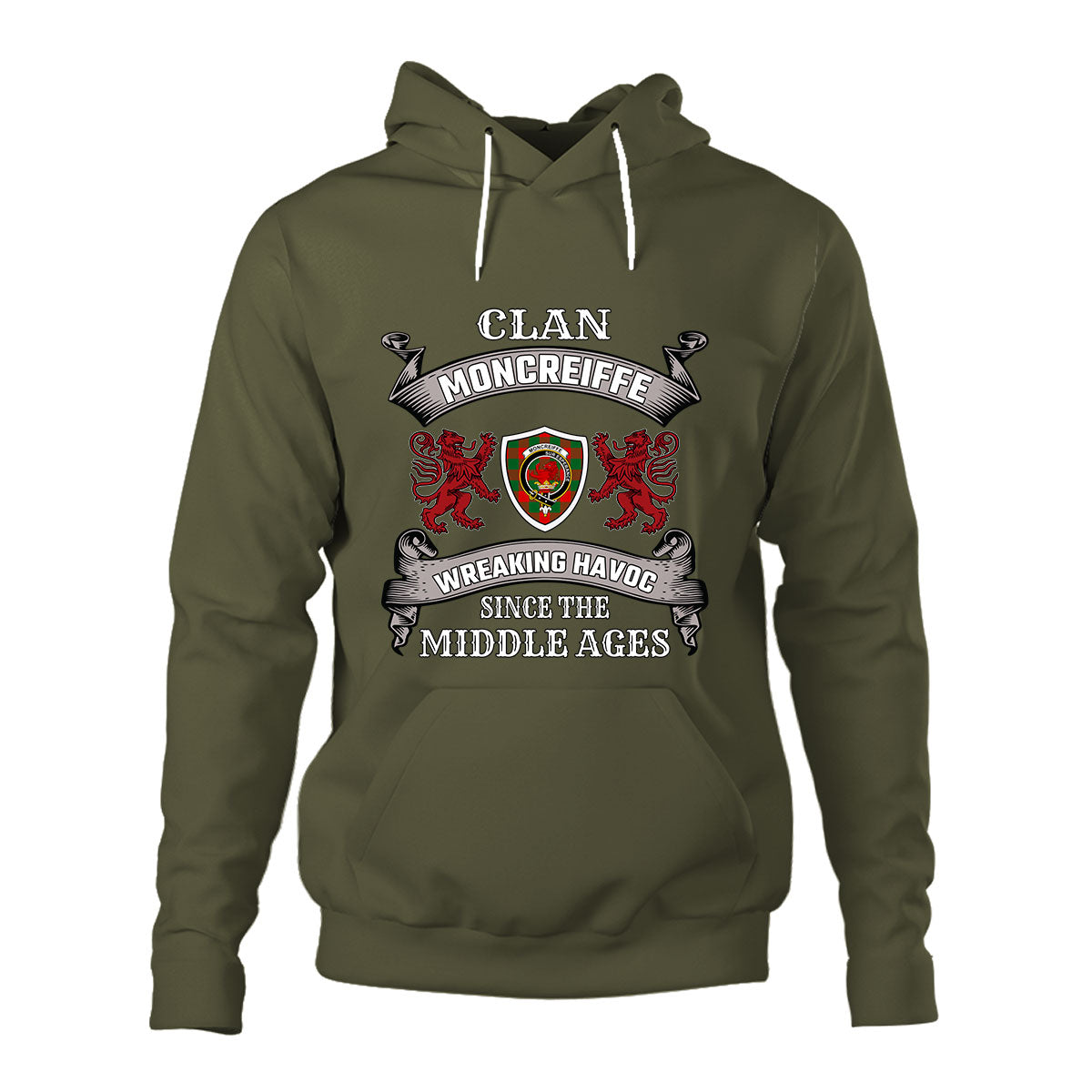 Moncreiffe Family Tartan - 2D Unisex Hoodie