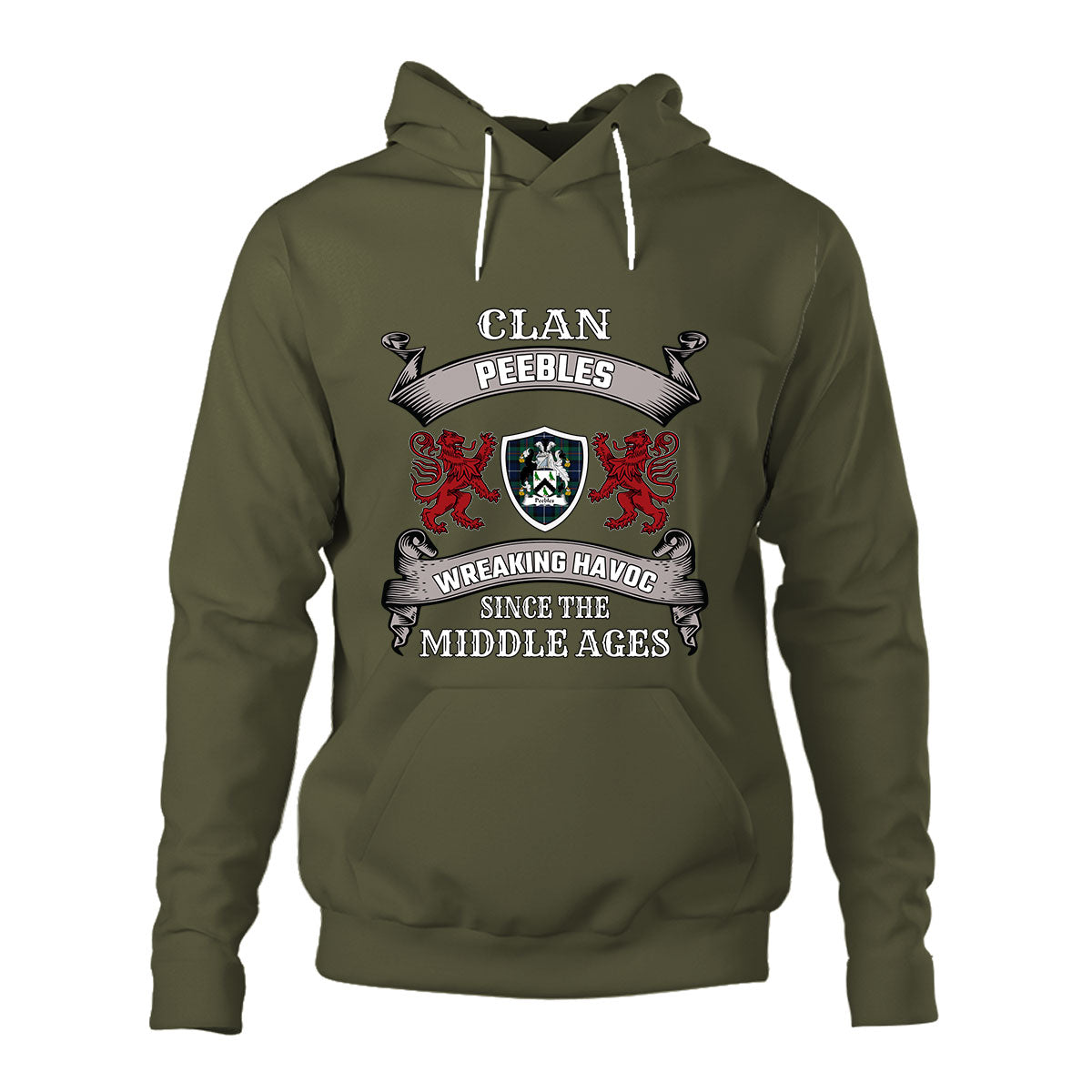 Peebles Family Tartan - 2D Unisex Hoodie