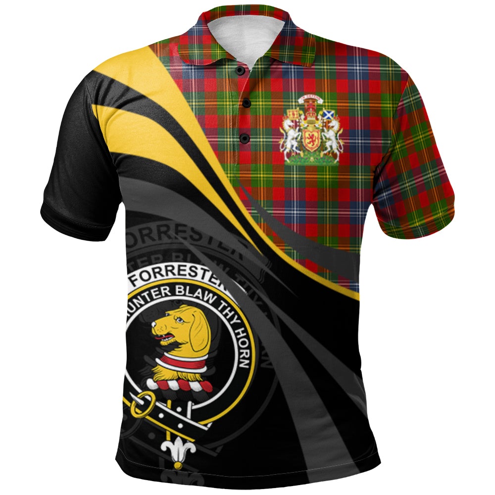 Forrester Tartan Polo Shirt - Royal Coat Of Arms Style