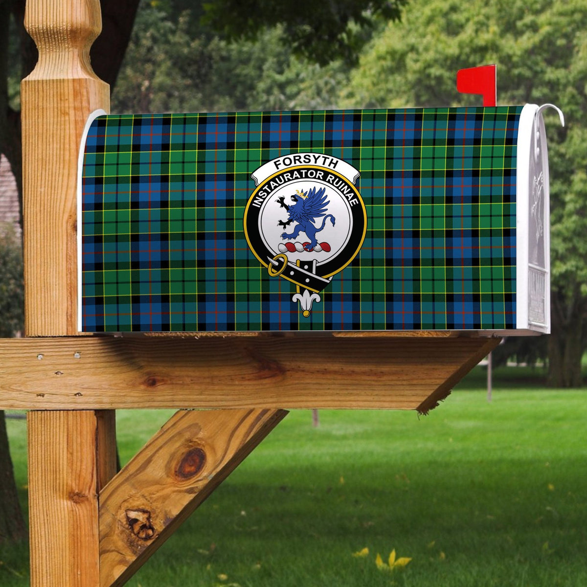 Forsyth Ancient Tartan Crest Mailbox