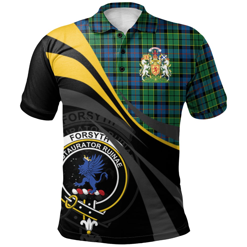 Forsyth Ancient Tartan Polo Shirt - Royal Coat Of Arms Style