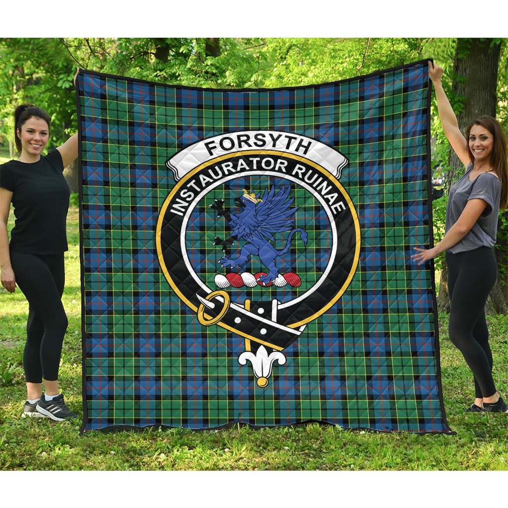 Forsyth Ancient Tartan Crest Quilt