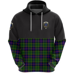 Forsyth Modern Clan Half Of Tartan Hoodie