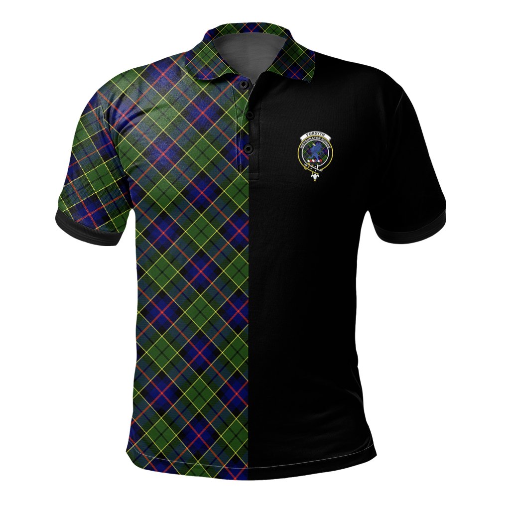 Forsyth Modern Tartan Polo Shirt Half of Me - Cross Style