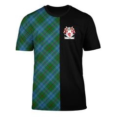 Fox Hunting Tartan T-Shirt Half of Me - Cross Style