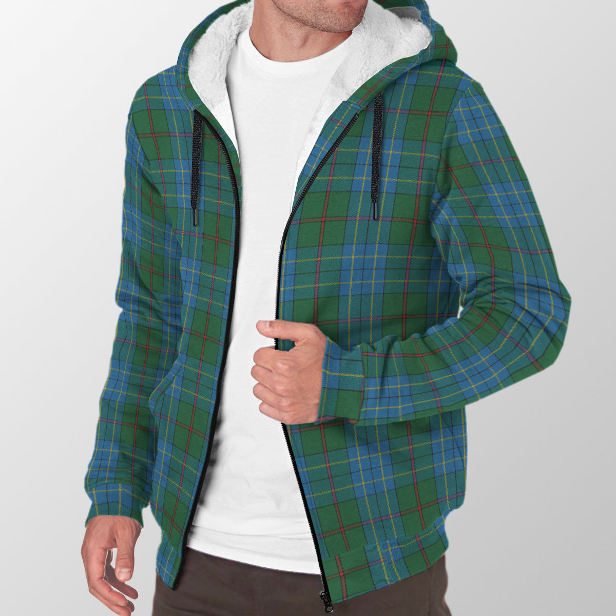 Fox Hunting Tartan Sherpa Hoodie