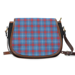 Frame Tartan Saddle Handbags