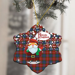 Fraser Ancient Tartan Christmas Ceramic Ornament - Santa Style
