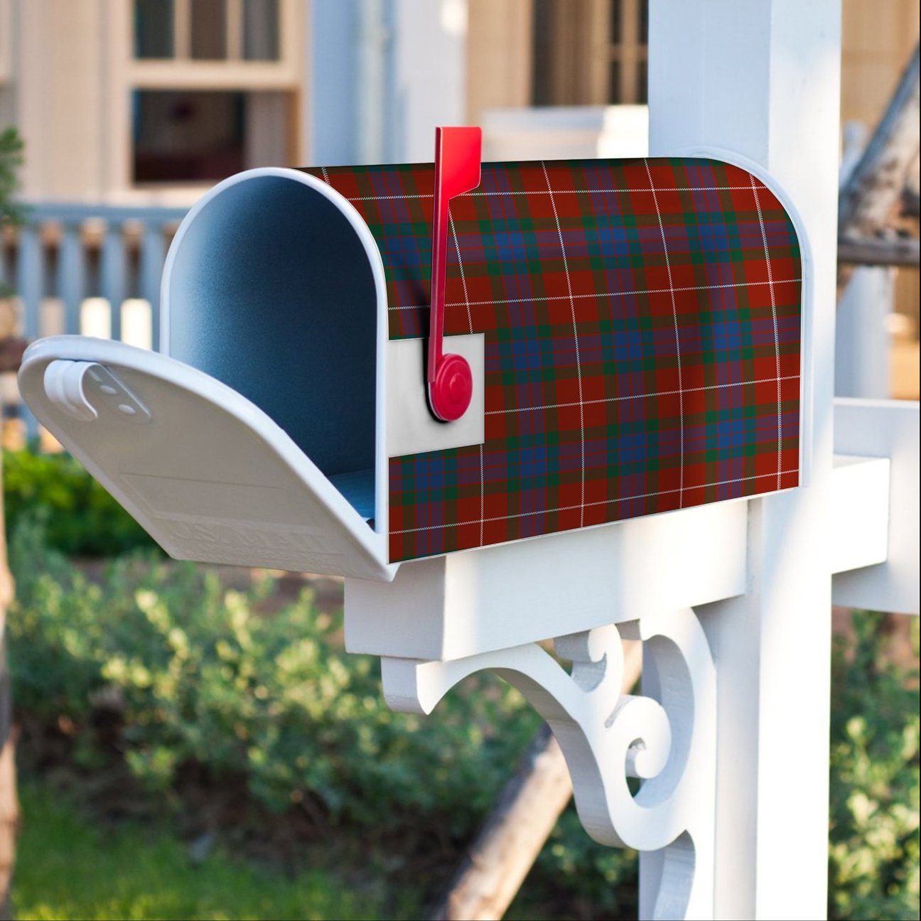 Fraser Ancient Tartan Crest Mailbox