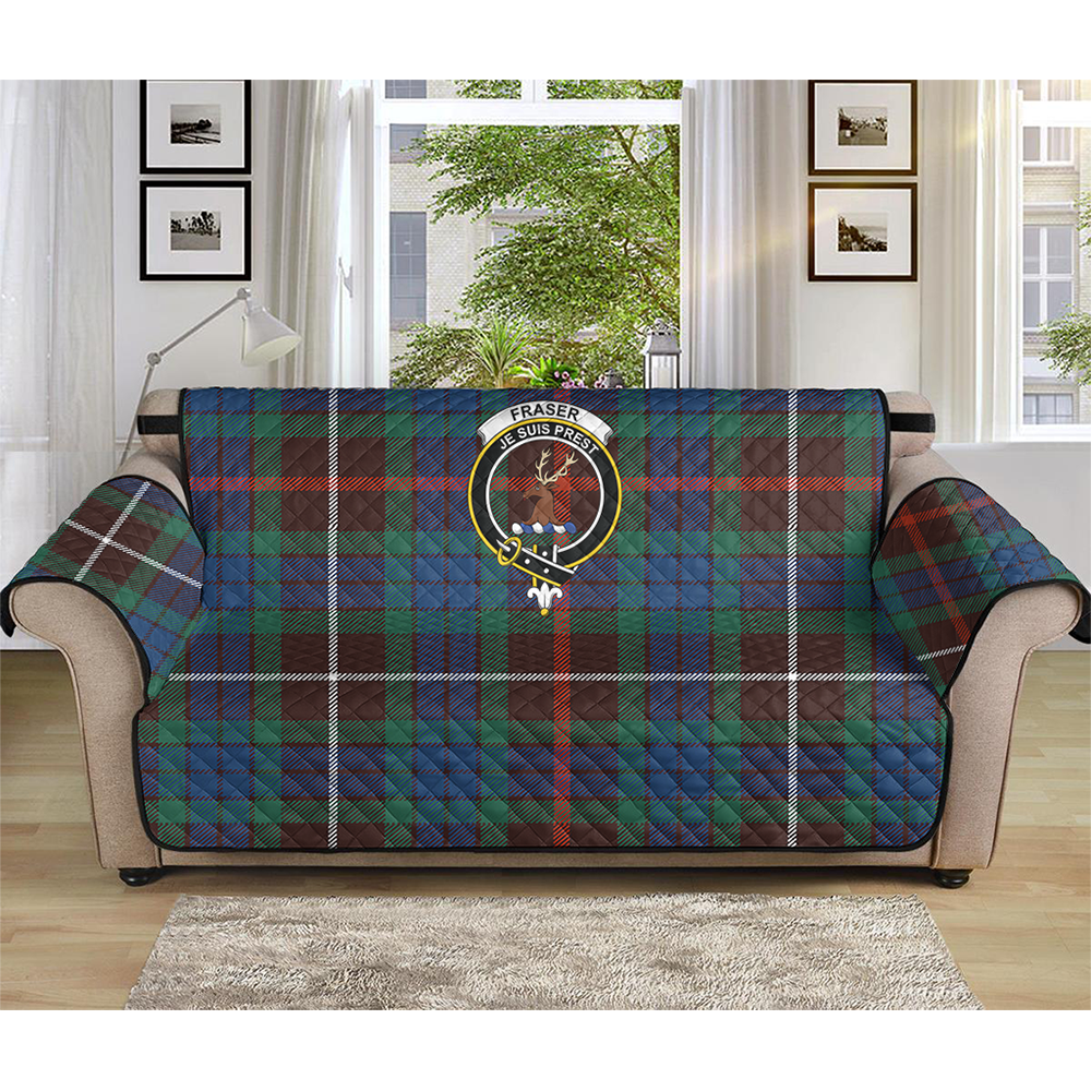 Fraser Hunting Ancient Tartan Crest Sofa Protector