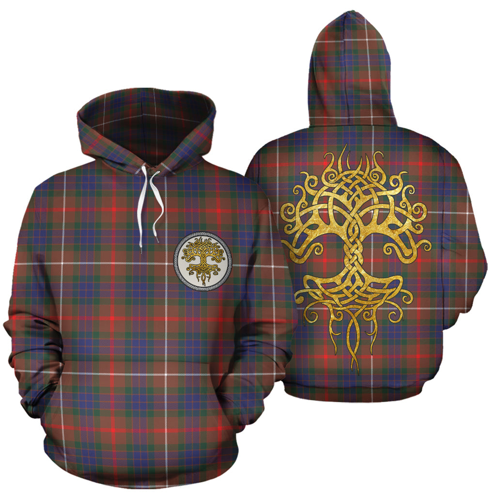 Fraser Hunting Modern Tartan Hoodie - Tree Of Life