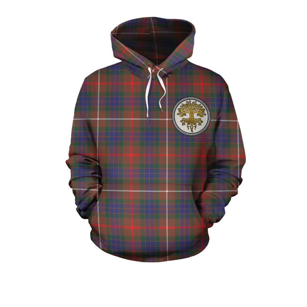 Fraser Hunting Modern Tartan Hoodie - Tree Of Life