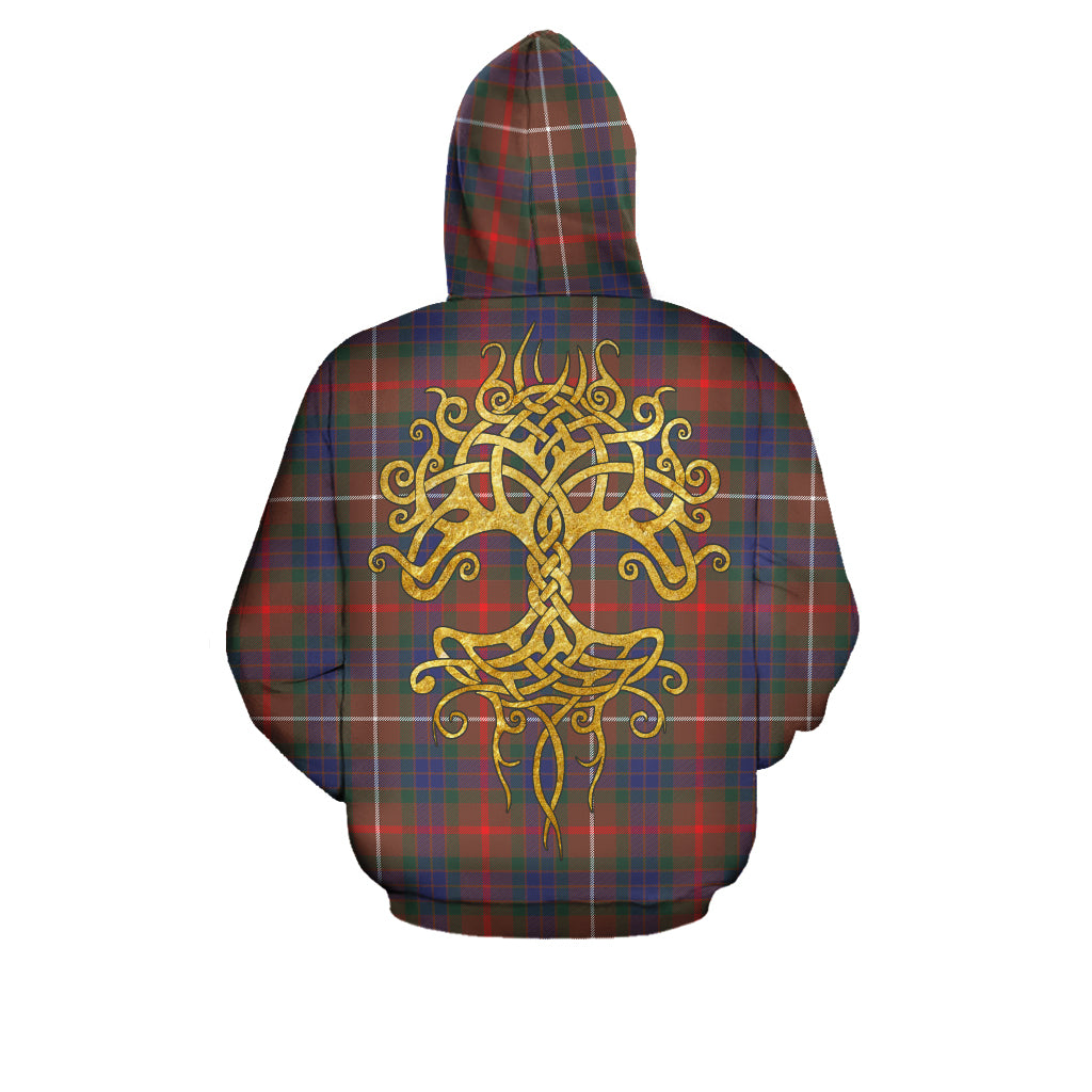 Fraser Hunting Modern Tartan Hoodie - Tree Of Life