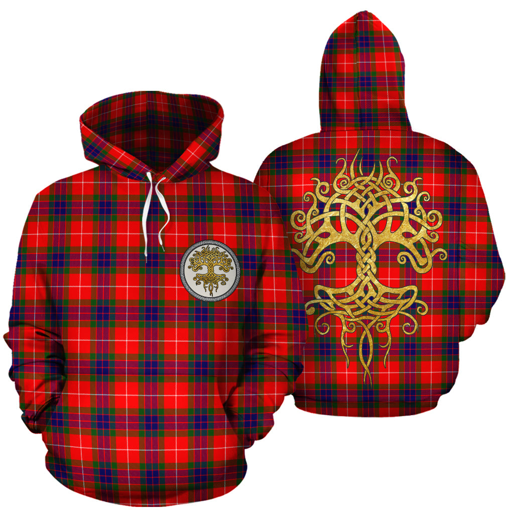 Fraser Modern Tartan Hoodie - Tree Of Life