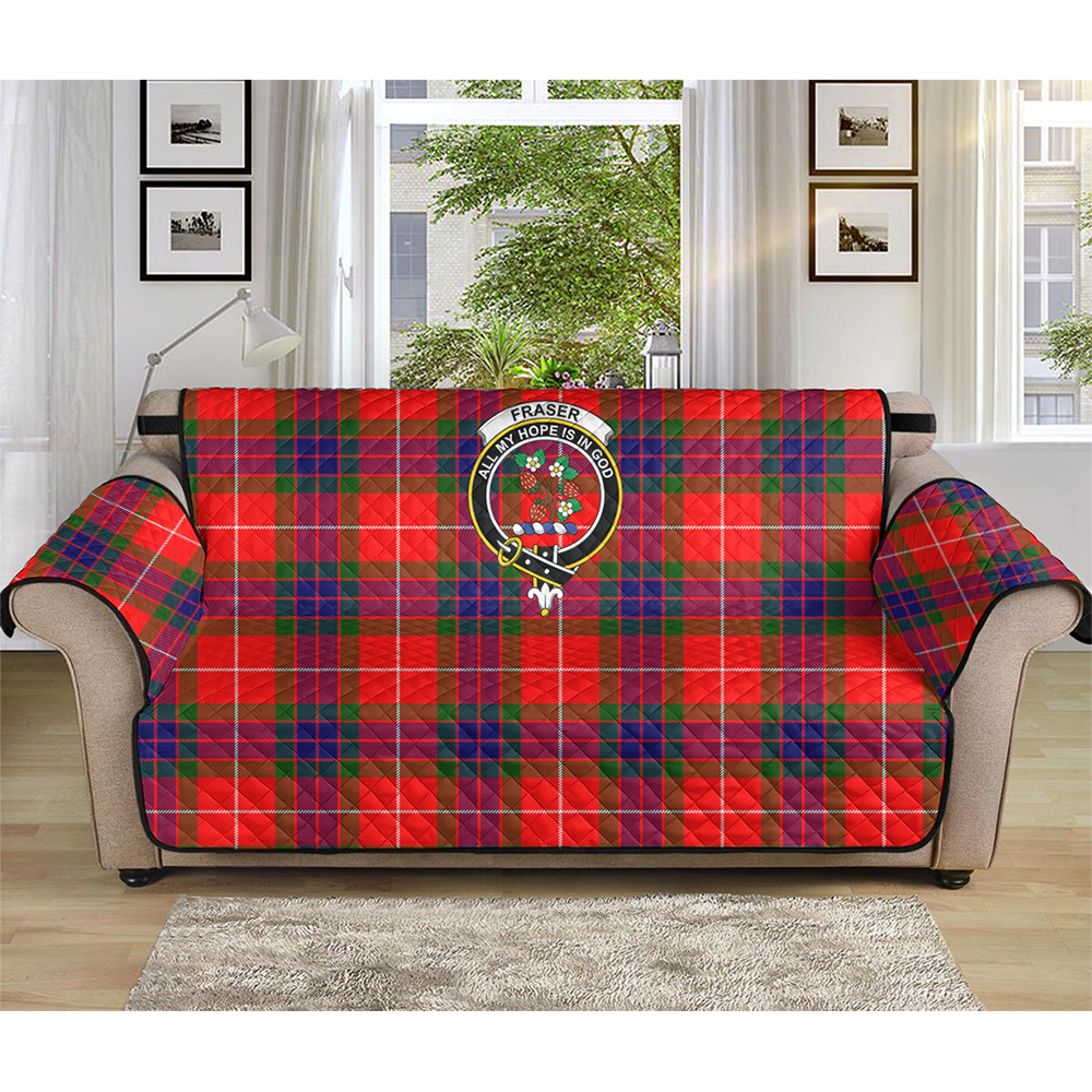 Fraser Modern Tartan Crest Sofa Protector