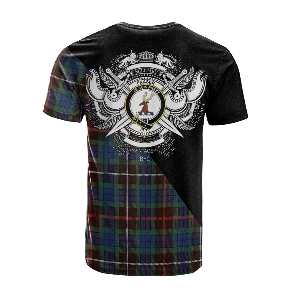 Fraser Hunting Ancient Tartan - Military T-Shirt