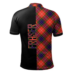 Fraser Modern Tartan Polo Shirt Half of Me - Cross Style