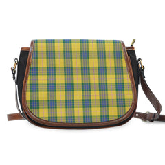 Fraser Yellow Tartan Saddle Handbags