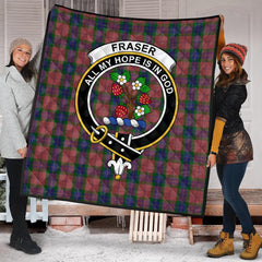Fraser of Boblainy Hugh Tartan Crest Quilt