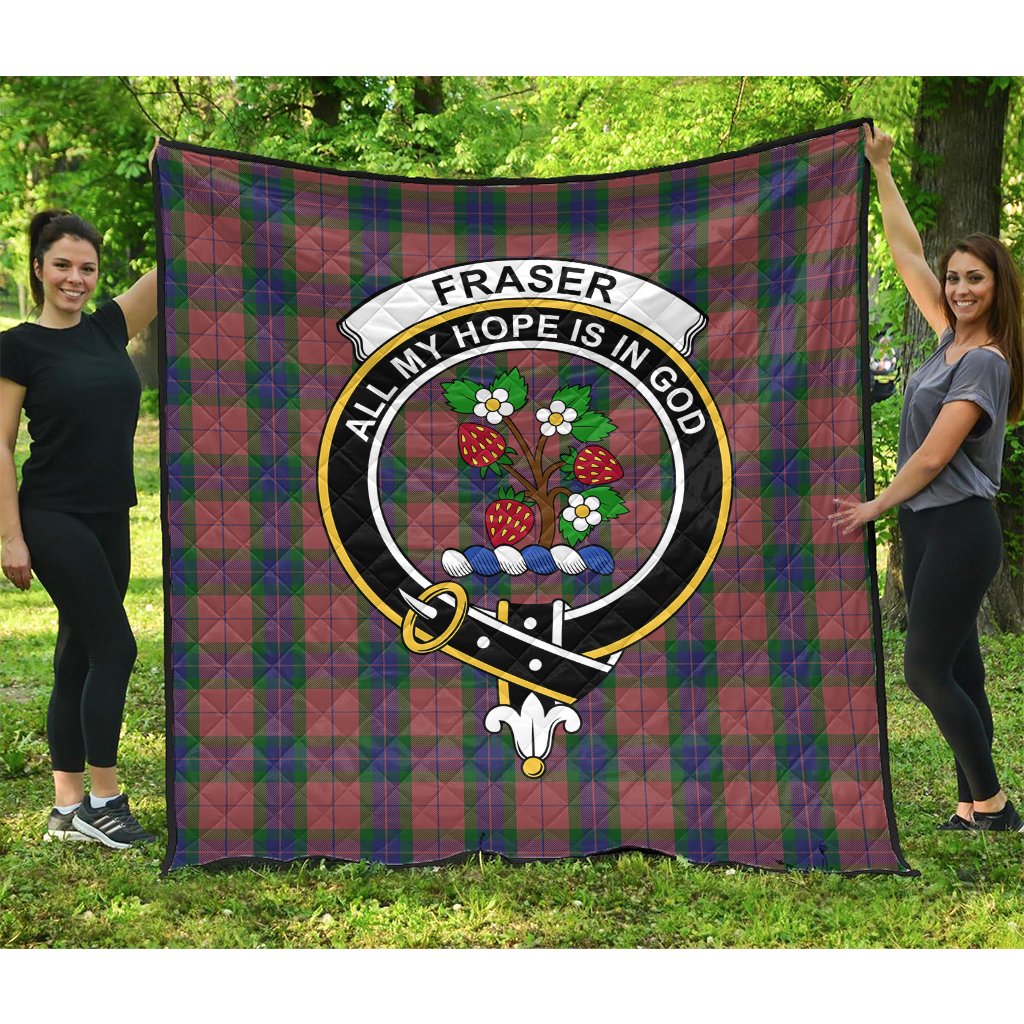Fraser of Boblainy Hugh Tartan Crest Quilt