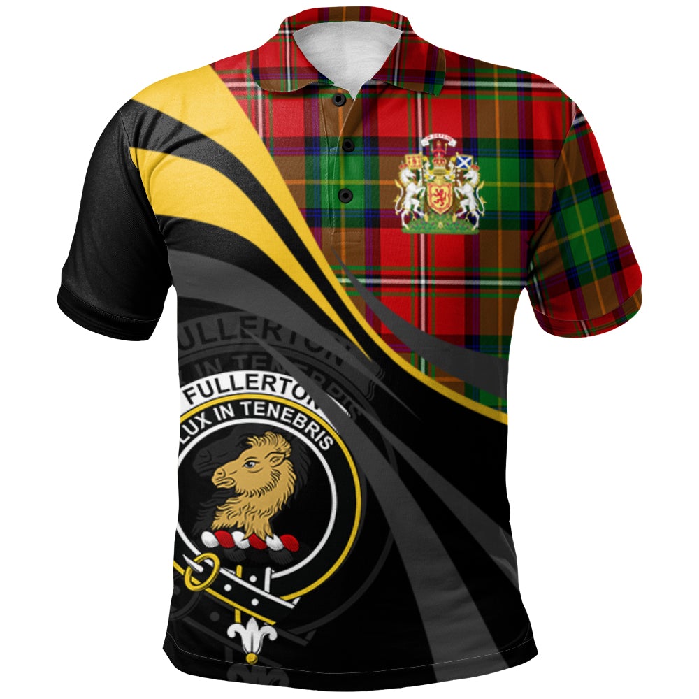 Fullerton Tartan Polo Shirt - Royal Coat Of Arms Style