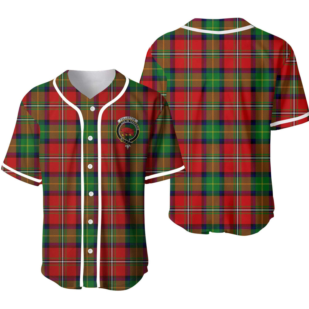 Fullerton Tartan Unisex Baseball Jersey