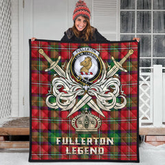 Fullerton Tartan Crest Legend Gold Royal Premium Quilt