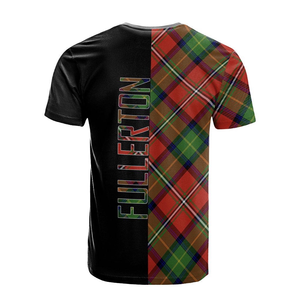 Fullerton Tartan T-Shirt Half of Me - Cross Style