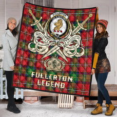 Fullerton Tartan Crest Legend Gold Royal Premium Quilt