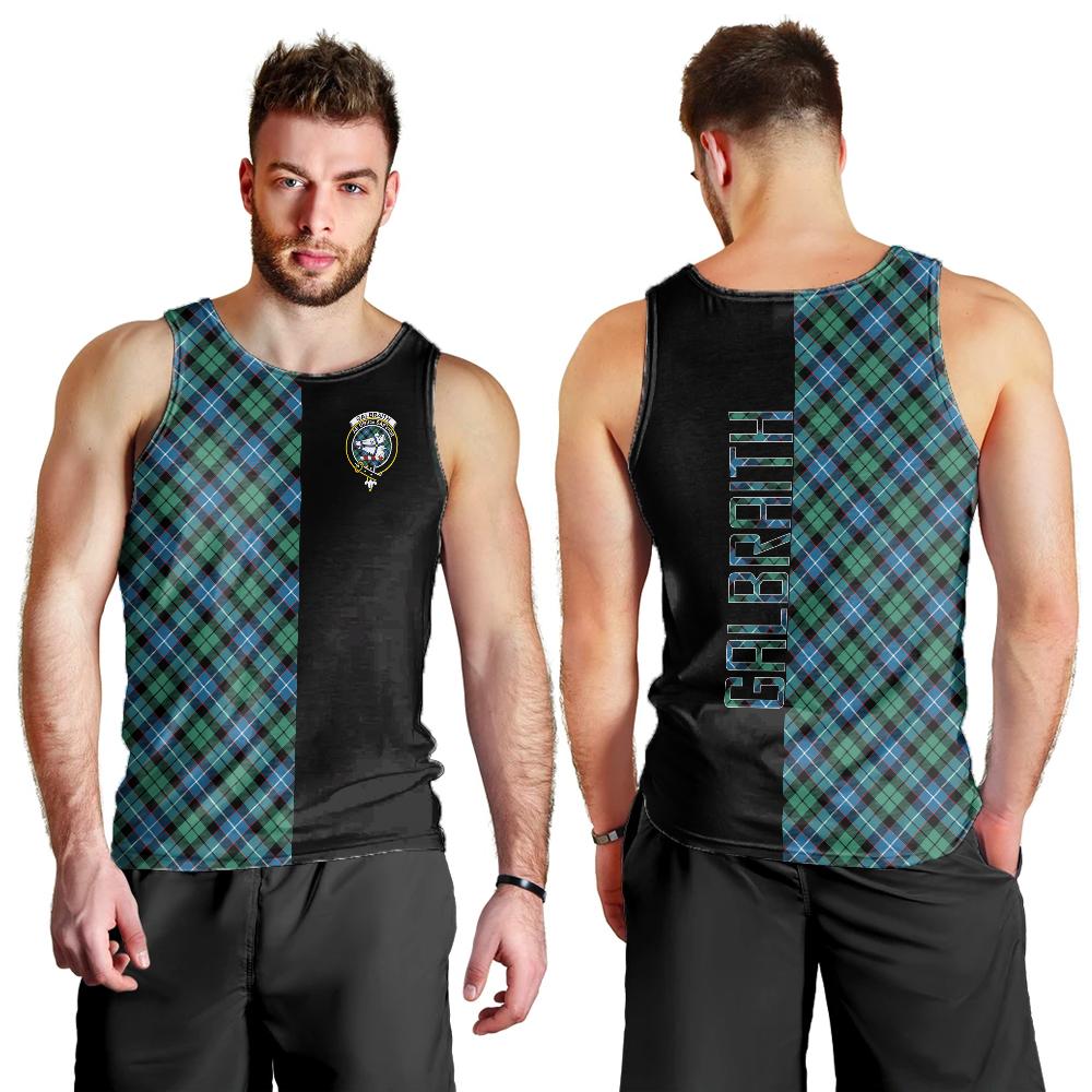 Galbraith Ancient Tartan Crest Men's Tank Top - Cross Style