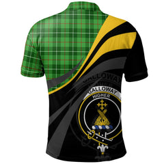 Galloway Tartan Polo Shirt - Royal Coat Of Arms Style