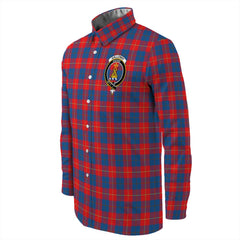 Galloway Red Tartan Long Sleeve Button Shirt