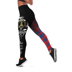 Galloway Red Tartan Leggings - Alba Celtic Style