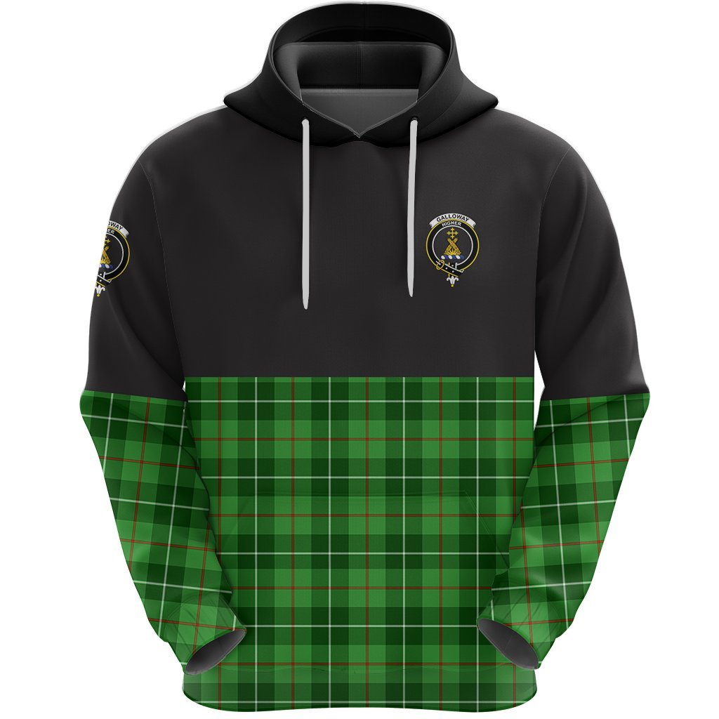 Galloway Clan Half Of Tartan Hoodie