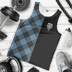 Garden Tartan Crest Men's Tank Top - Cross Style