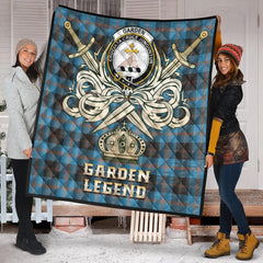 Garden Tartan Crest Legend Gold Royal Premium Quilt