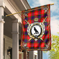 Abernathy Tartan Crest Garden Flag - Celtic Thistle Style