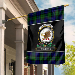 Bannatyne Tartan Crest Garden Flag - Welcome Style