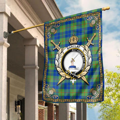 Barclay Hunting Ancient Tartan Crest Garden Flag - Celtic Thistle Style