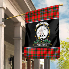 Butter Tartan Crest Garden Flag - Welcome Style