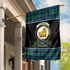 Campbell Ancient 02 Tartan Crest Garden Flag - Welcome Style